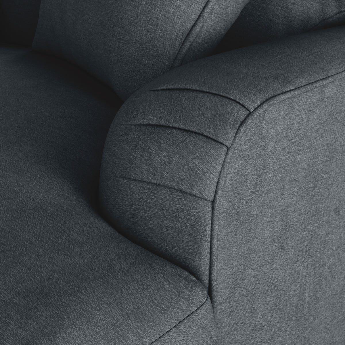 Bampton 3 Seater Sofa Granite Beech Feet from Roseland Furniture