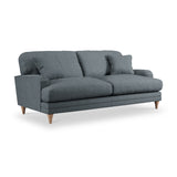 Bampton 3 Seater Sofa Granite Oak Feet from Roseland Furniture