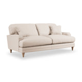 Bampton 3 Seater Sofa Cream Oak Feet from Roseland Furniture