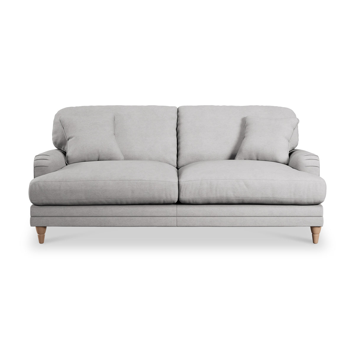Bampton 3 Seater Sofa Silver Oak Feet from Roseland Furniture