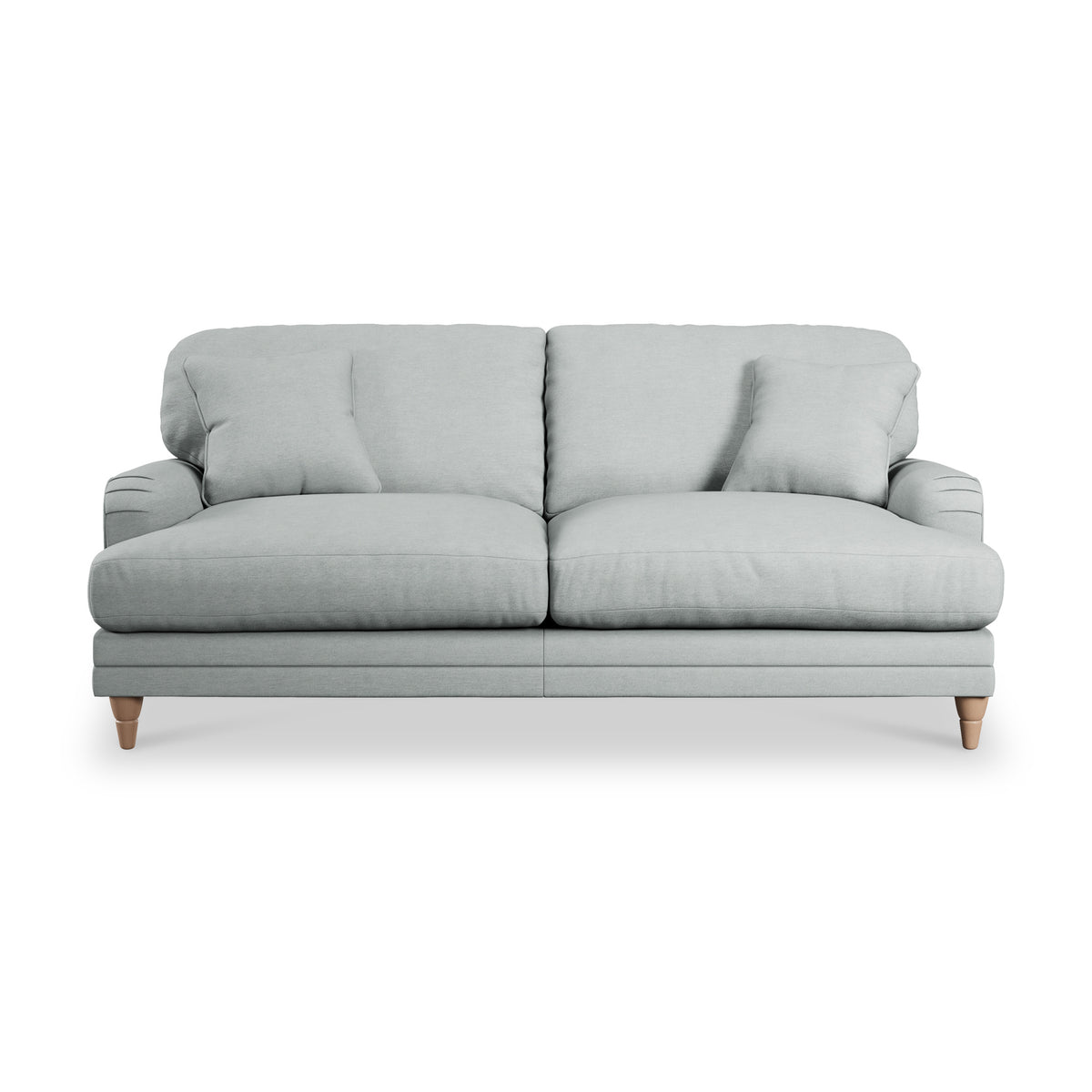 Bampton 3 Seater Sofa Sky Oak Feet from Roseland Furniture