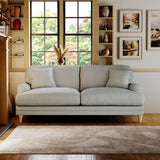 Bampton 3 Seater Sofa Sky Oak Feet from Roseland Furniture