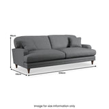 Bampton 4 Seater Sofa Charcoal from Roseland Furniture