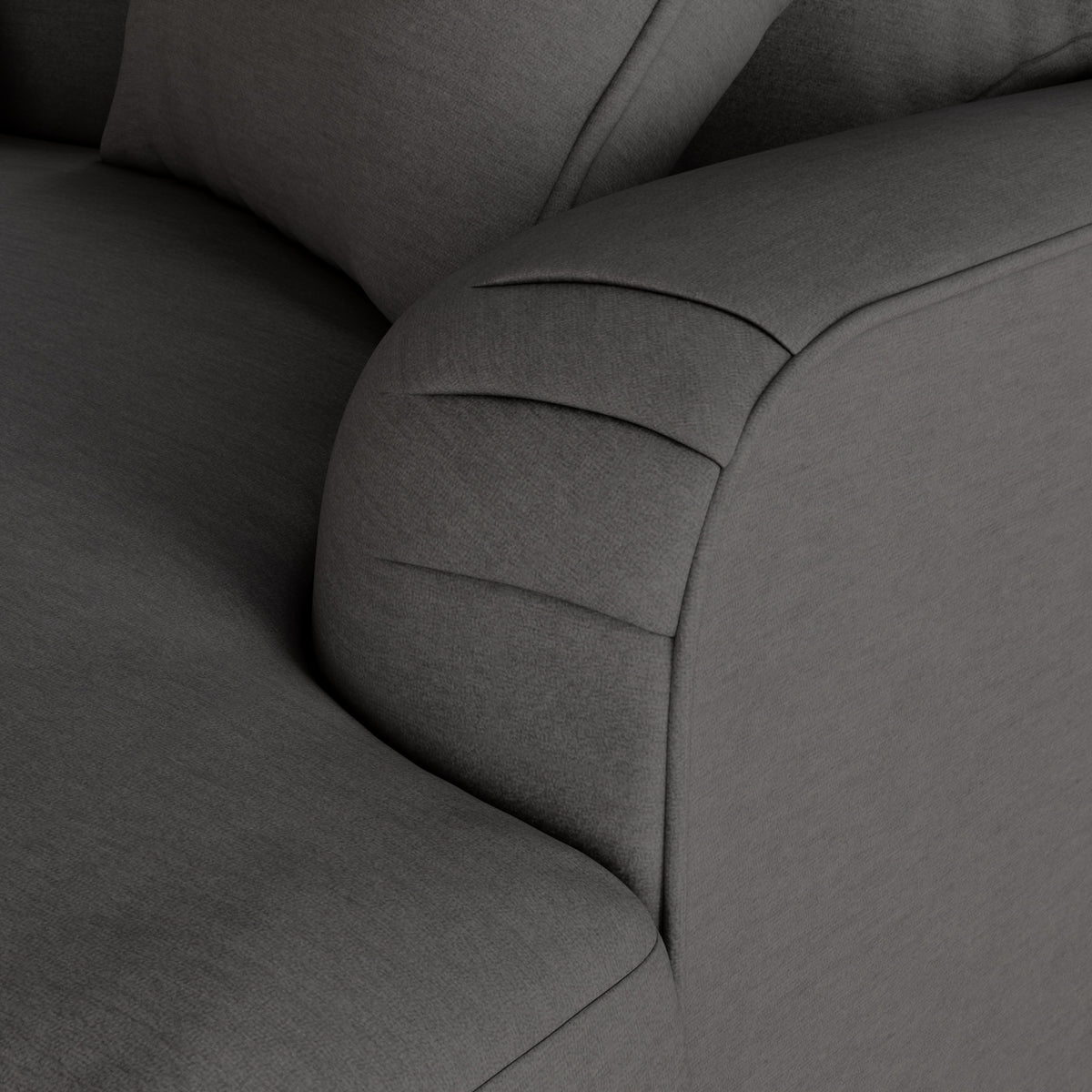 Bampton 4 Seater Sofa Charcoal from Roseland Furniture