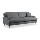 Bampton 4 Seater Sofa Charcoal Oak Feet from Roseland Furniture