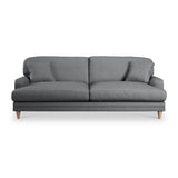 Bampton 4 Seater Sofa Charcoal Oak Feet from Roseland Furniture