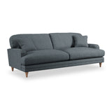 Bampton 4 Seater Sofa Granite Oak Feet from Roseland Furniture