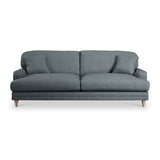 Bampton 4 Seater Sofa Granite Oak Feet from Roseland Furniture