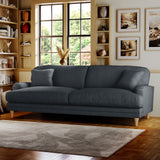 Bampton 4 Seater Sofa Granite Oak Feet from Roseland Furniture