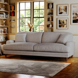 Bampton 4 Seater Sofa Silver from Roseland Furniture