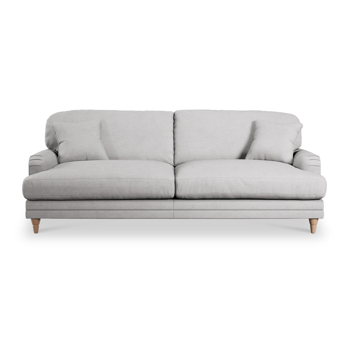 Bampton 4 Seater Sofa Silver Oak Feet from Roseland Furniture