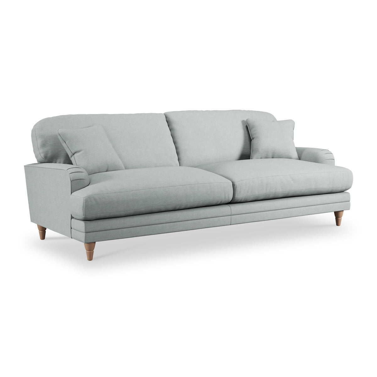 Bampton 4 Seater Sofa Sky Oak Feet from Roseland Furniture