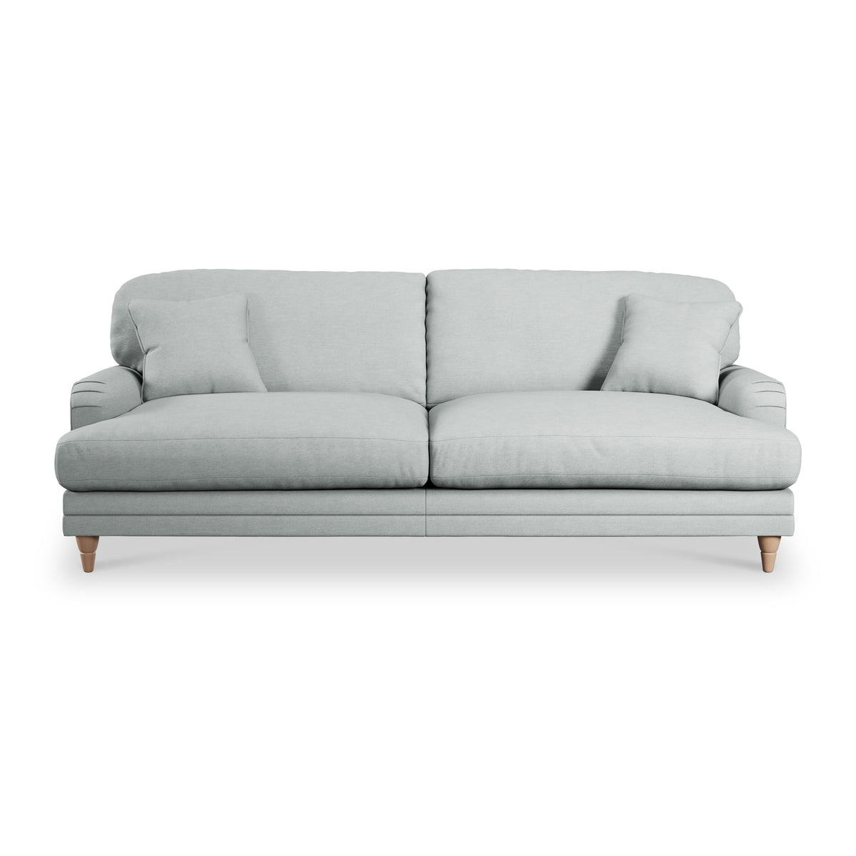 Bampton 4 Seater Sofa Sky Oak Feet from Roseland Furniture
