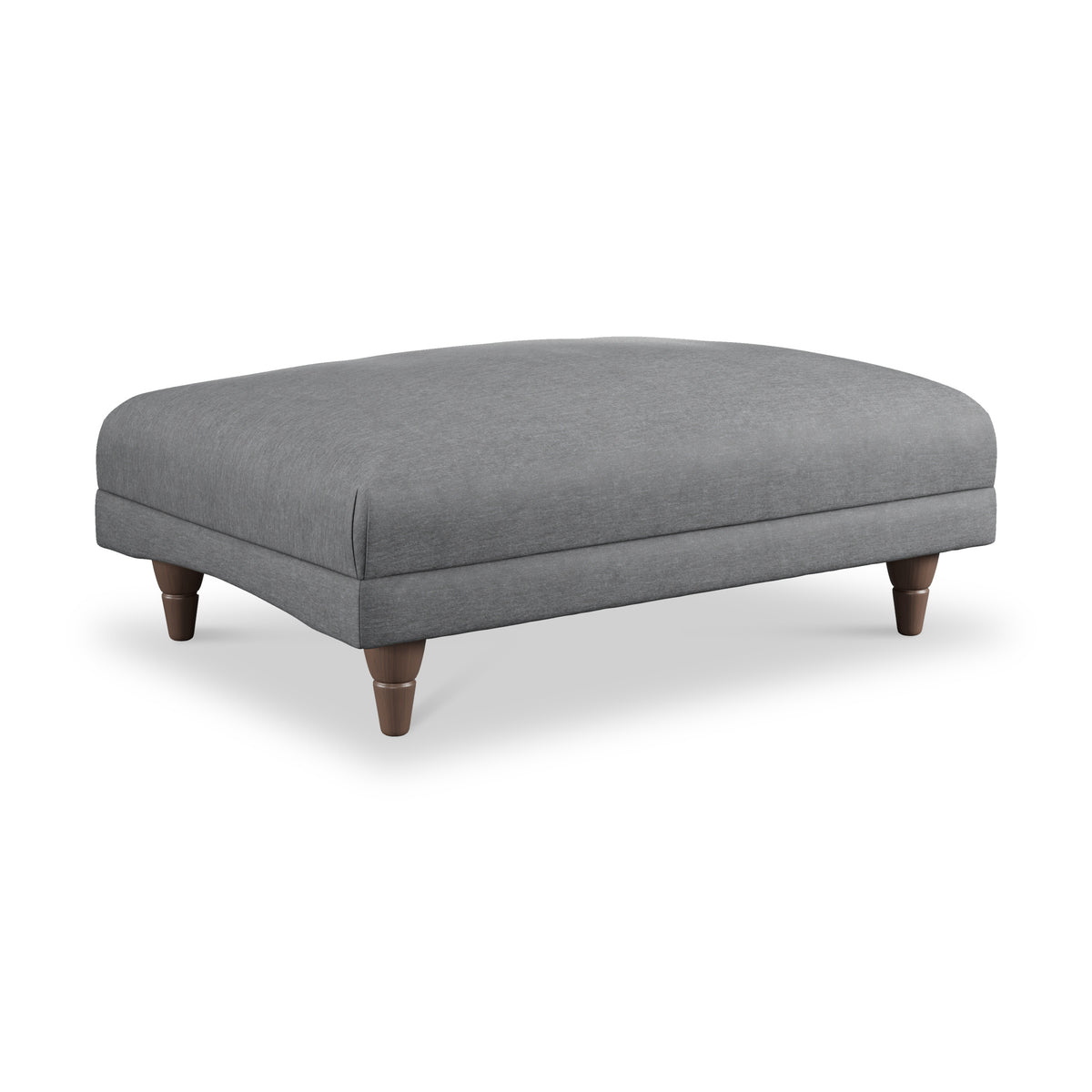 Bampton Banquette Footstool Charcoal Beech Feet from Roseland Furniture