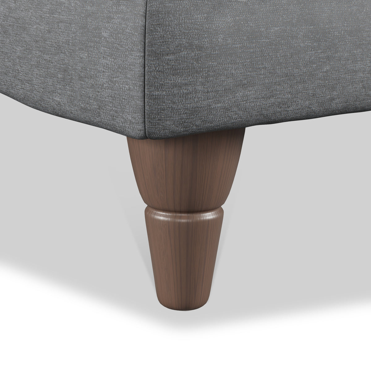 Bampton Banquette Footstool Charcoal Beech Feet from Roseland Furniture