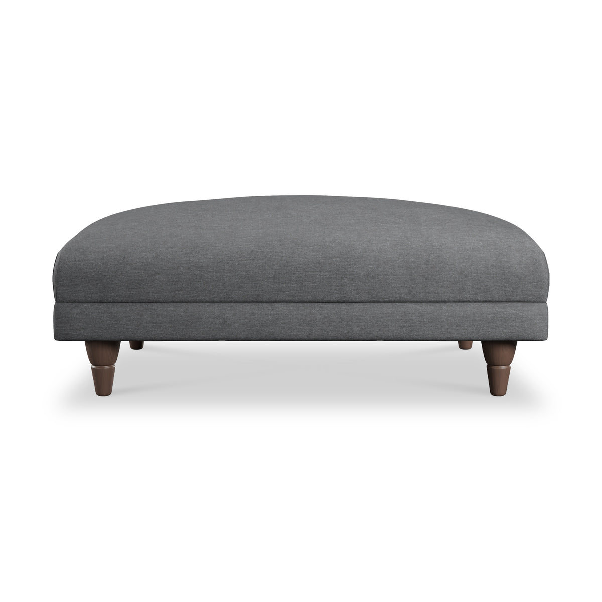 Bampton Banquette Footstool Charcoal Beech Feet from Roseland Furniture
