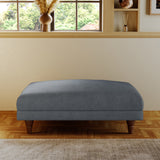 Bampton Banquette Footstool Granite Beech Feet from Roseland Furniture