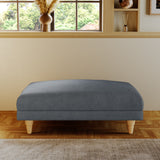 Bampton Banquette Footstool Granite Oak Feet from Roseland Furniture
