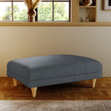 Bampton Banquette Footstool Granite Oak Feet from Roseland Furniture