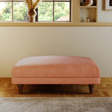Bampton Banquette Footstool Salmon Beech Feet from Roseland Furniture