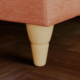 Bampton Banquette Footstool Salmon Oak Feet from Roseland Furniture
