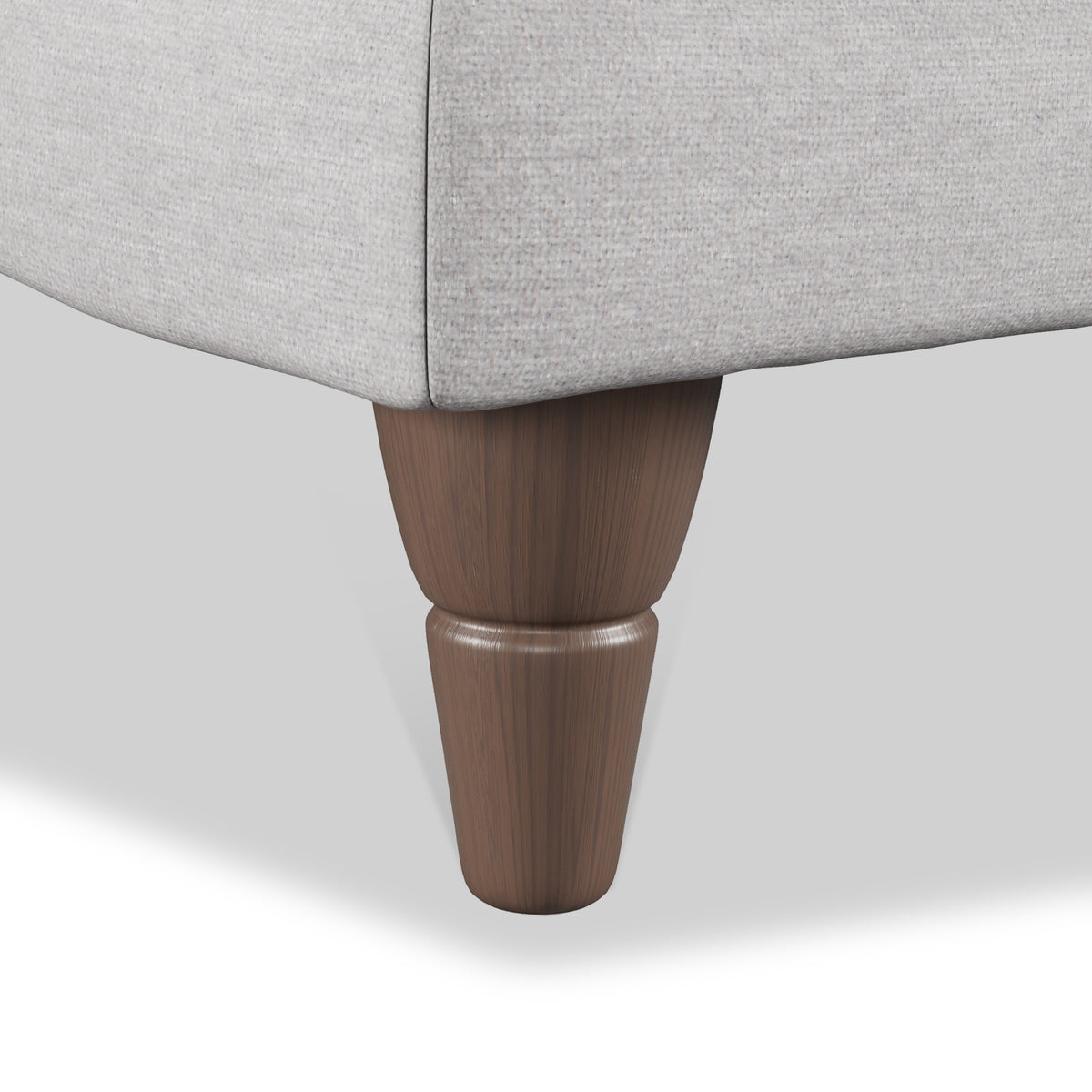 Bampton Banquette Footstool Silver Beech Feet from Roseland Furniture