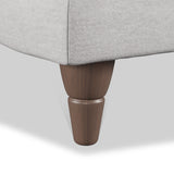 Bampton Banquette Footstool Silver Beech Feet from Roseland Furniture