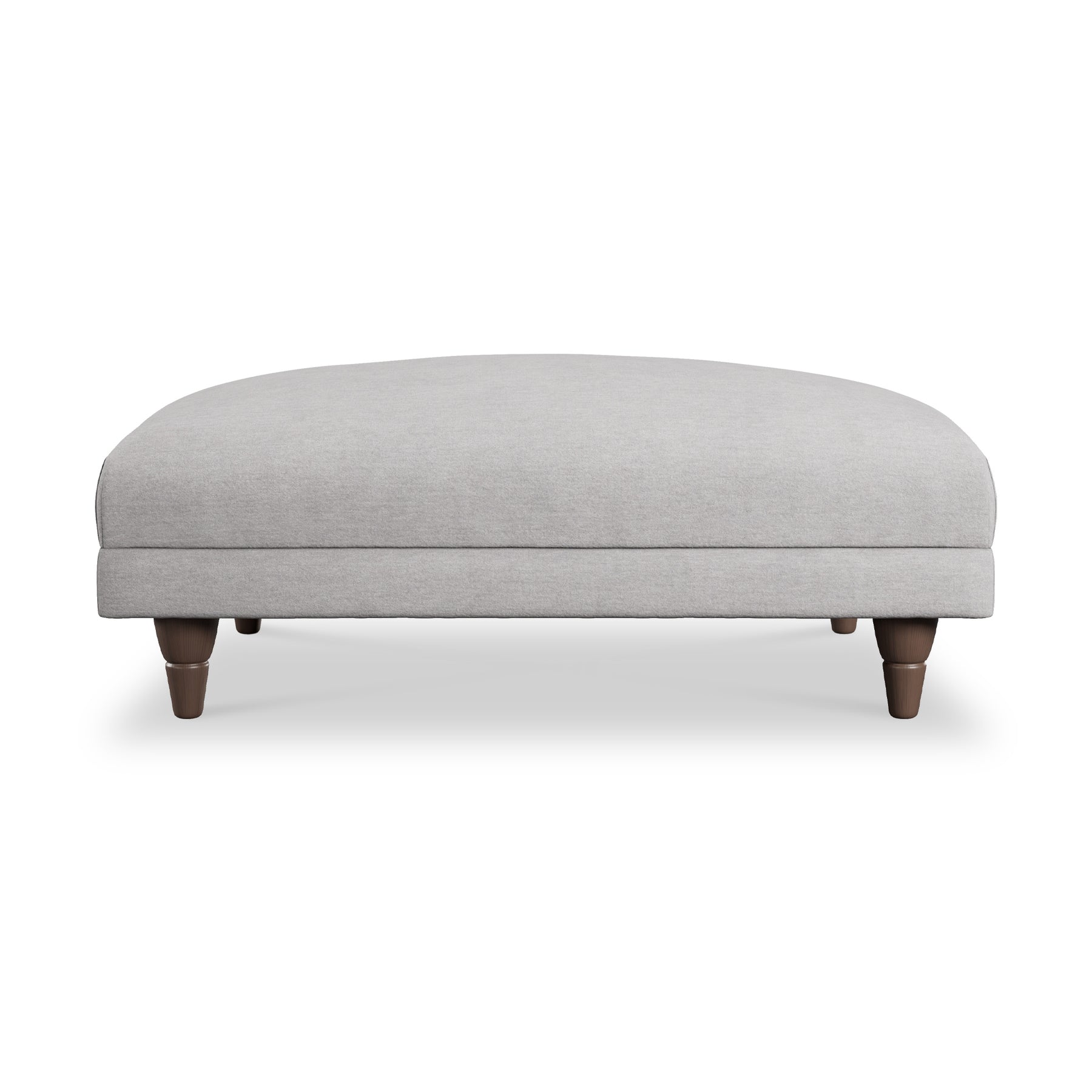 Bampton Banquette Footstool Silver Beech Feet from Roseland Furniture