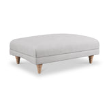 Bampton Banquette Footstool Silver Oak Feet from Roseland Furniture