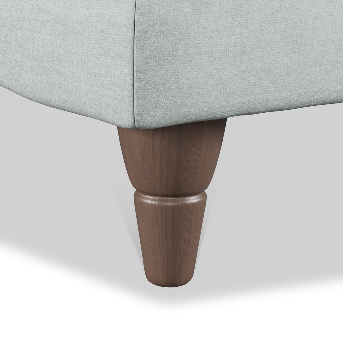 Bampton Banquette Footstool Sky Beech Feet from Roseland Furniture