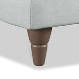 Bampton Banquette Footstool Sky Beech Feet from Roseland Furniture
