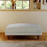 Bampton Banquette Footstool Sky Beech Feet from Roseland Furniture