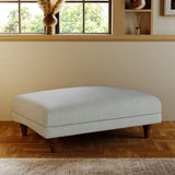 Bampton Banquette Footstool Sky Beech Feet from Roseland Furniture