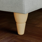 Bampton Banquette Footstool Sky Oak Feet from Roseland Furniture