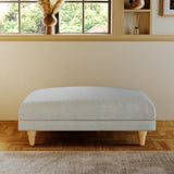 Bampton Banquette Footstool Sky Oak Feet from Roseland Furniture