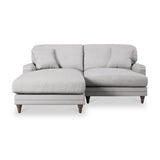 Bampton 3 Seater Chaise Sofa LH Silver Beech Feet from Roseland Furniture