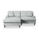Bampton 3 Seater Chaise Sofa LH Warm Grey Beech Feet from Roseland Furniture