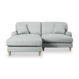 Bampton 3 Seater Chaise Sofa LH Warm Grey Oak Feet from Roseland Furniture
