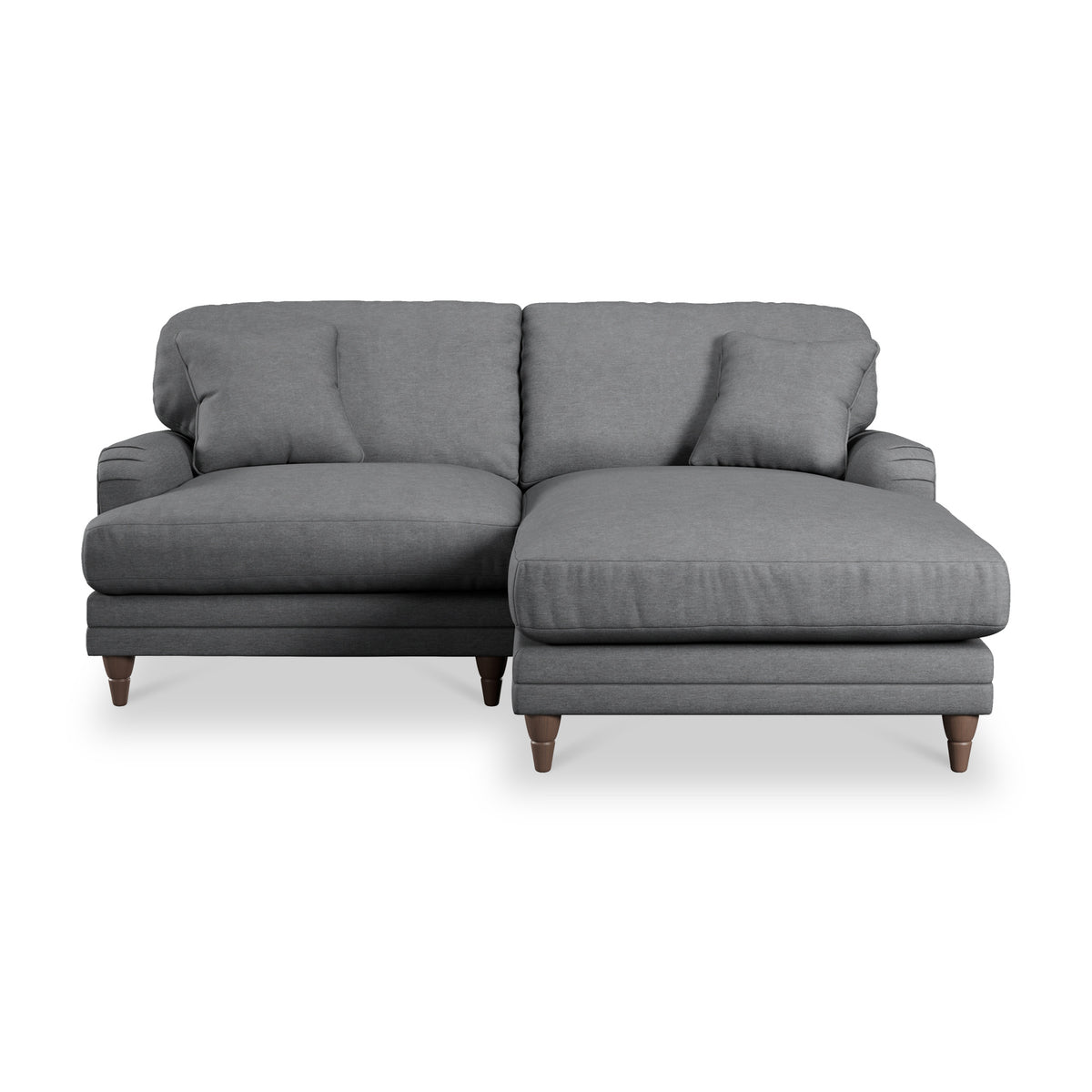 Bampton 3 Seater Chaise Sofa Charcoal from Roseland Furniture