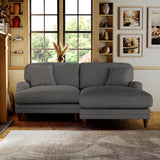 Bampton 3 Seater Chaise Sofa Charcoal from Roseland Furniture