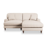 Bampton 3 Seater Chaise Sofa Cream from Roseland Furniture