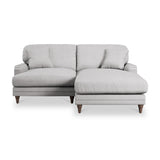 Bampton 3 Seater Chaise Sofa RH Silver Beech Feet from Roseland Furniture