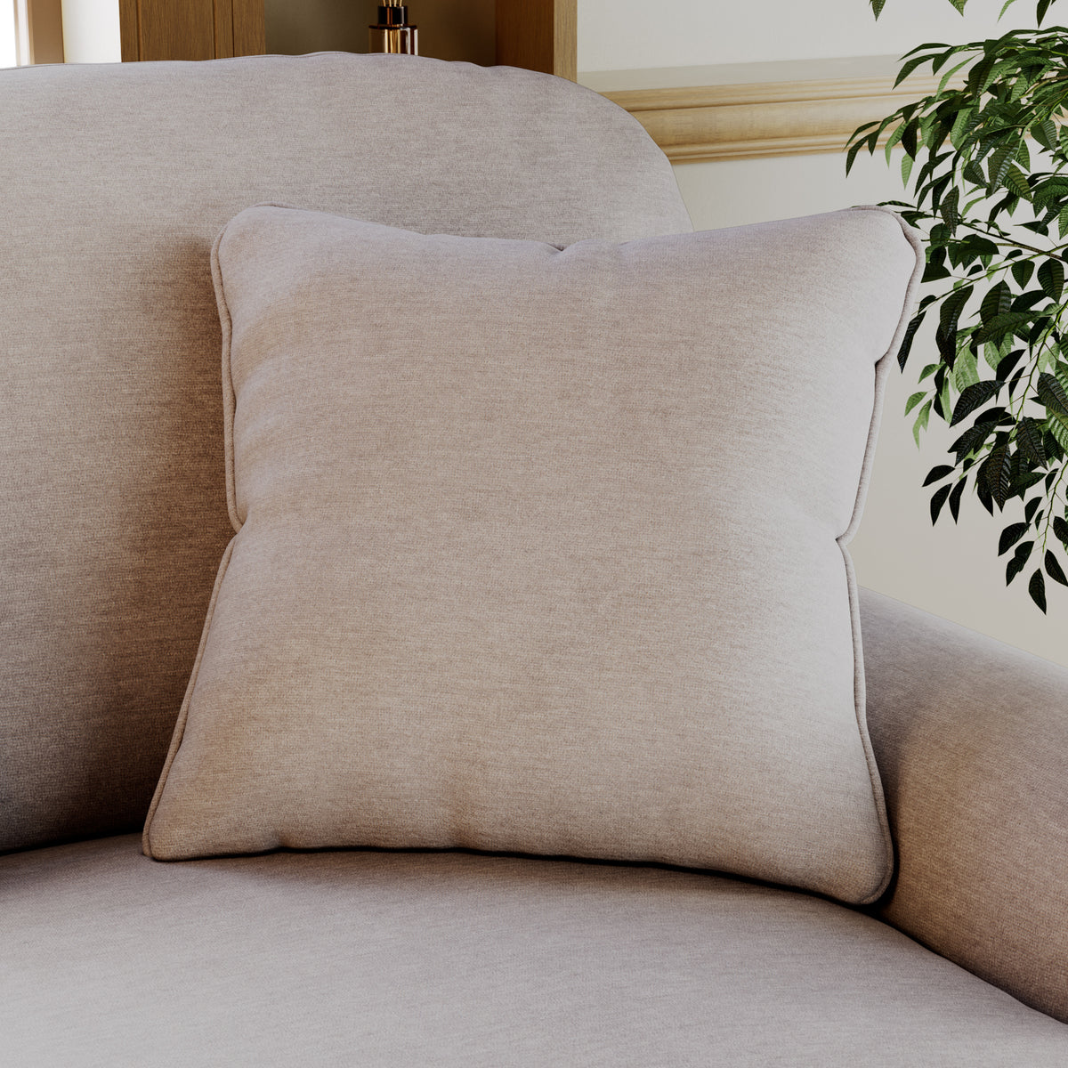 Bampton 3 Seater Chaise Sofa RH Silver Beech Feet from Roseland Furniture
