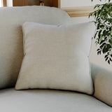Bampton 3 Seater Chaise Sofa RH Warm Grey Beech Feet from Roseland Furniture