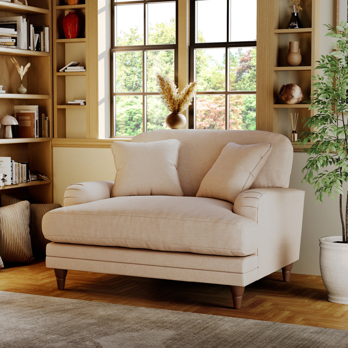 Bampton Snuggle Armchair Cream from Roseland Furniture
