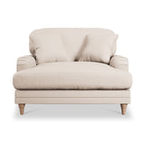 Bampton Snuggle Armchair Cream Oak Feet from Roseland Furniture