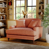 Bampton Snuggle Armchair Salmon from Roseland Furniture