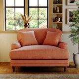 Bampton Snuggle Armchair Salmon from Roseland Furniture