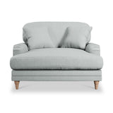 Bampton Snuggle Armchair Sky Oak Feet from Roseland Furniture