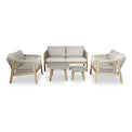 Maze Martinique Outdoor 2 Seat Sofa Set with 2 Tables from Roseland Furniture
